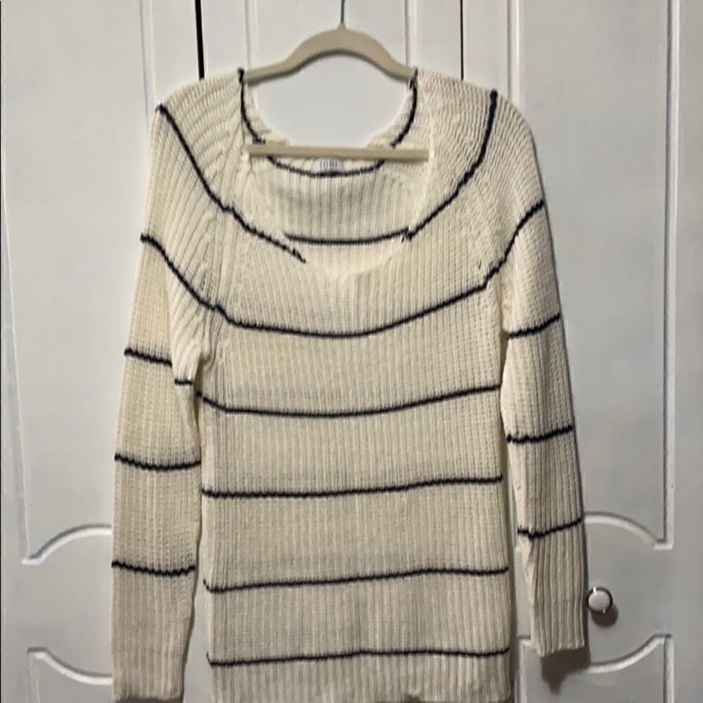 TOBI Sweater Beige/Black S/M  